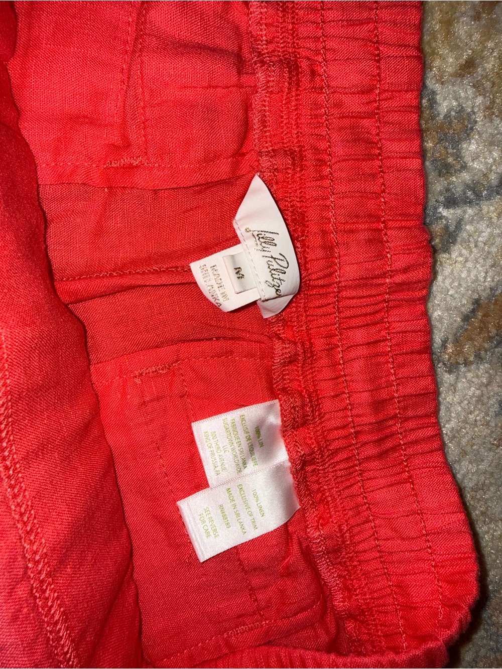 Lilly Pulitzer Red Off-Shoulder Ruffle Top - Picture 3 of 3